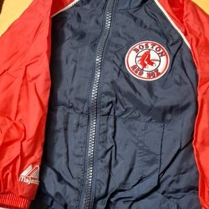 Majestic Red and Navy Boston Jacket